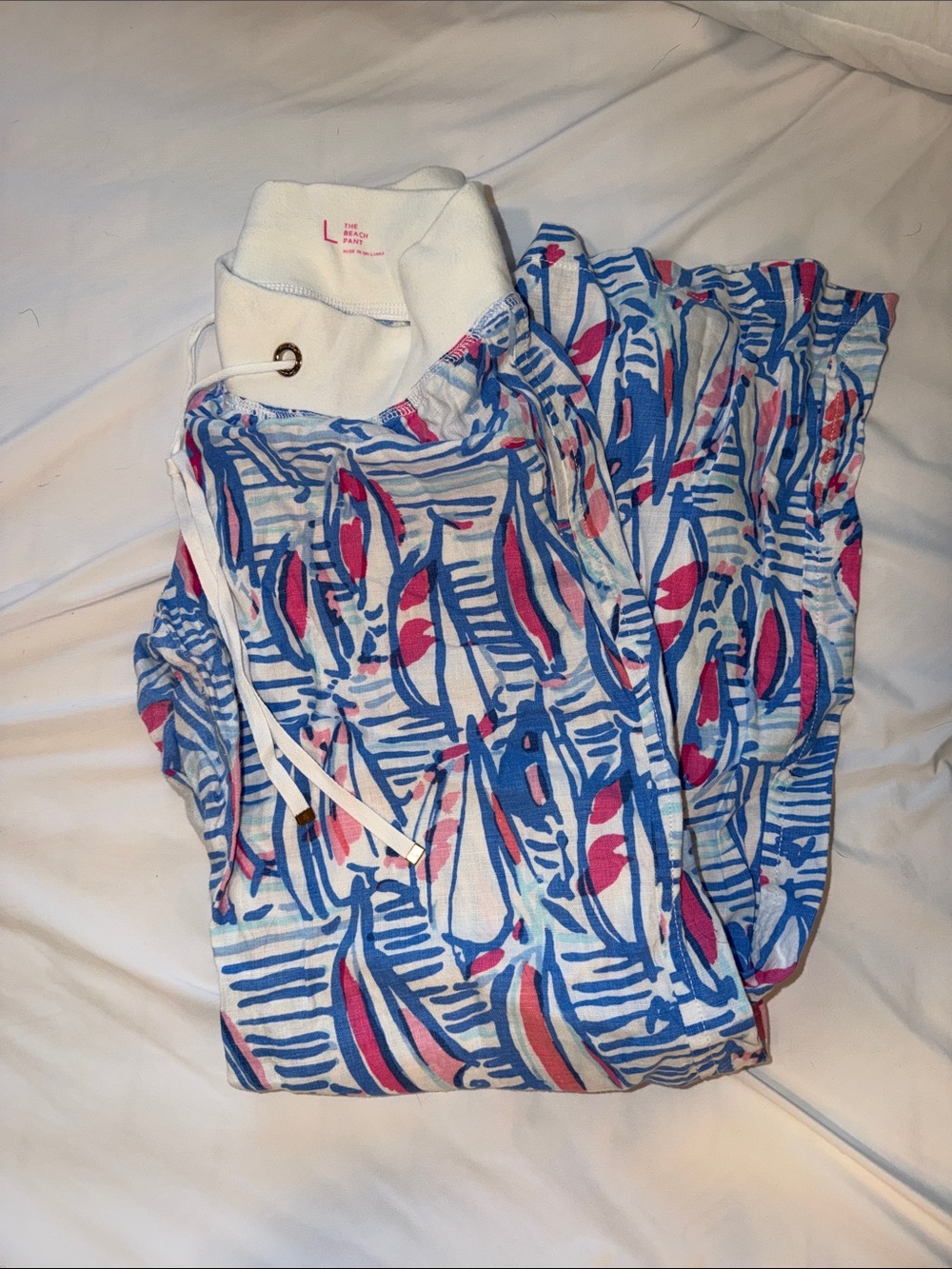Lilly Pulitzer Beach Pants (Linen) Red Right Return